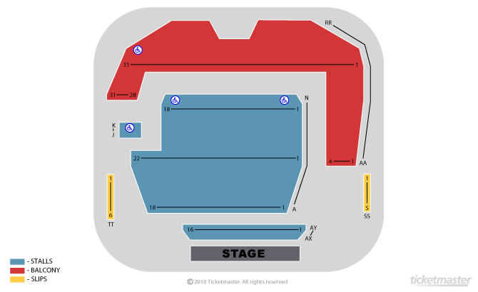 Seating chart – The Riverfront