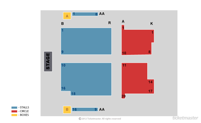 Seating chart – Grand Theatre Lancaster