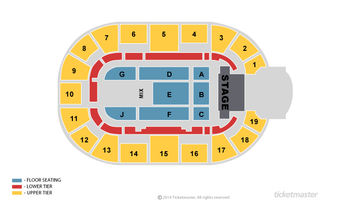 Seating chart – Motorpoint Arena Nottingham