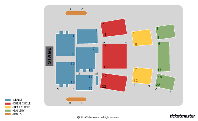 Seating chart – Palace Theatre, Southend