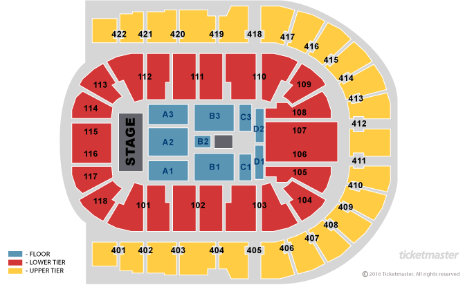 Seating chart – The O2