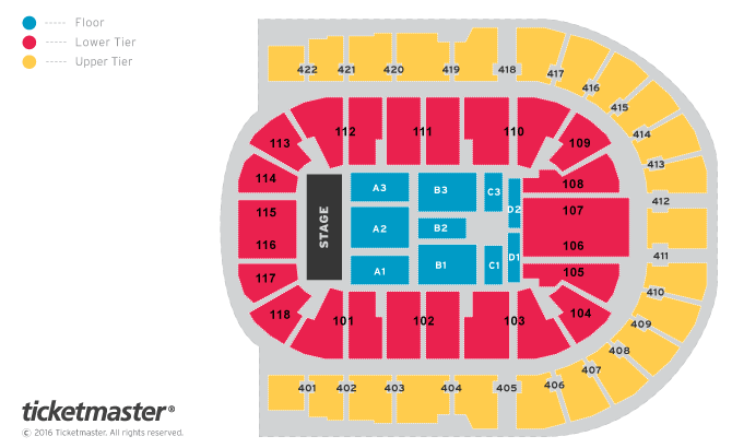 Seating chart – The O2