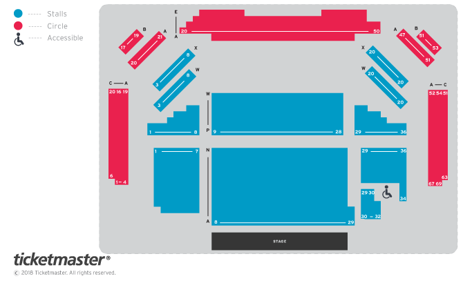 Seating chart – Hawth Theatre