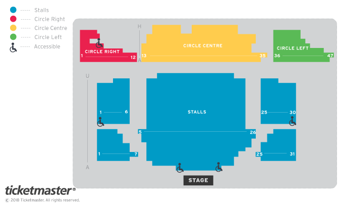 Seating chart – Alexandra Palace Theatre