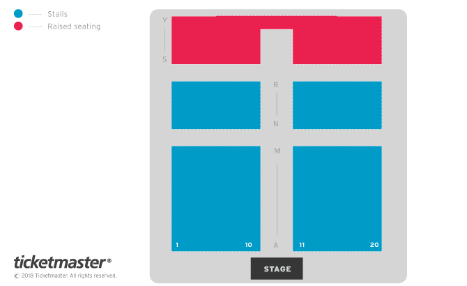 Seating chart – Exmouth Pavilion