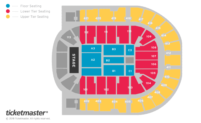Seating chart – The O2