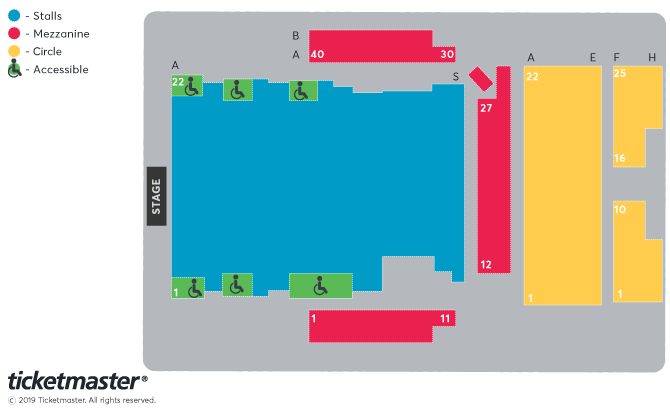 Seating chart – Lyric Theatre Carmarthen