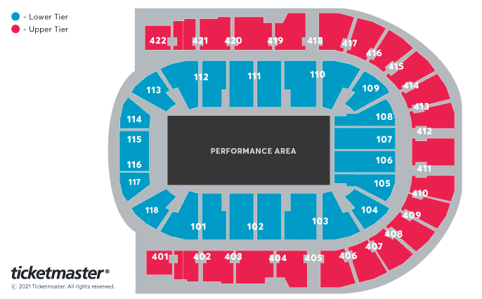 Seating chart – The O2