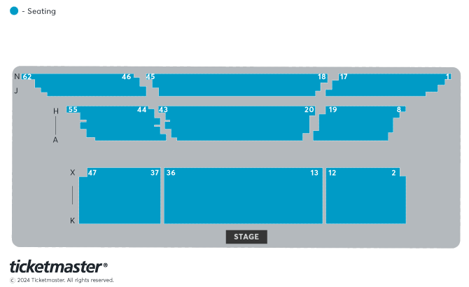 Seating chart – Aviva Studios - The Hall