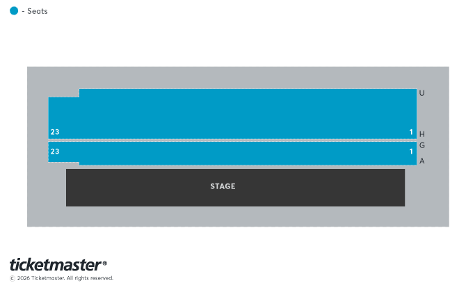 Seating chart – Hall By The Sea, Dreamland Margate