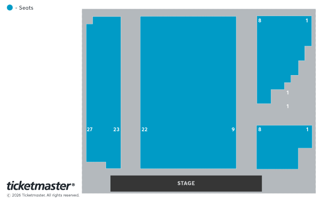 Seating chart – Hall By The Sea, Dreamland Margate