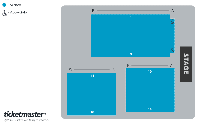 Seating chart – Colchester Town Hall