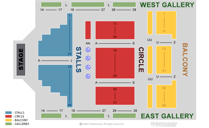 Seating chart – Carlisle Sands Centre