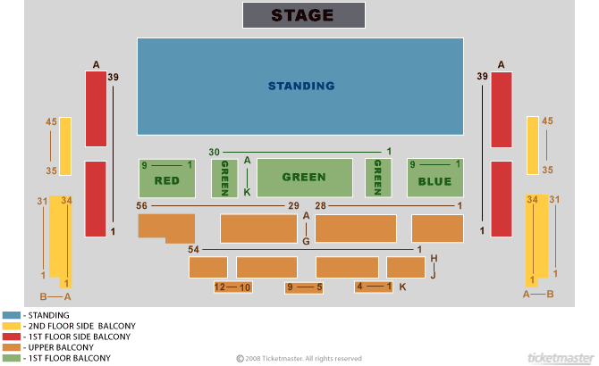 Seating chart – Gleneagle Arena