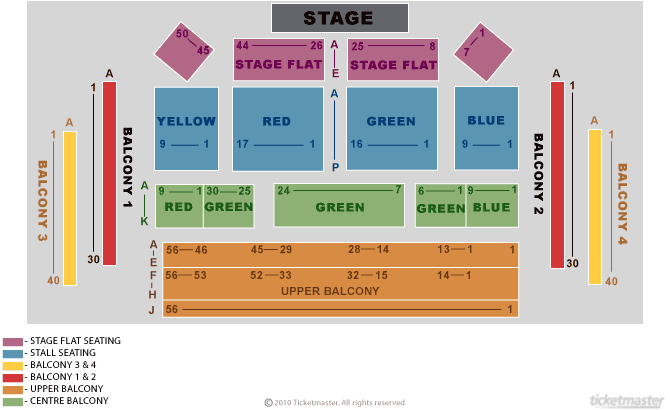 Seating chart – Gleneagle Arena