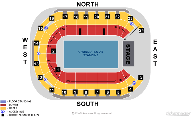 Seating chart – The O2 Belfast