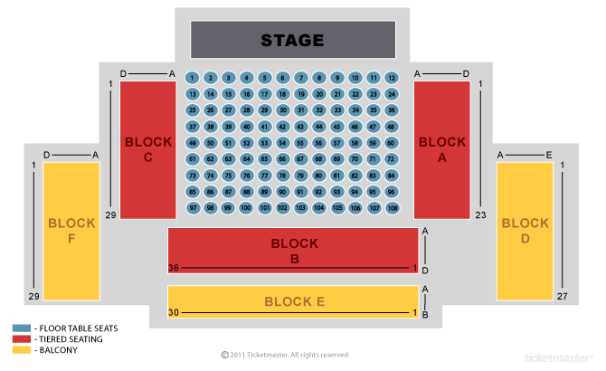 Seating chart – Vicar Street