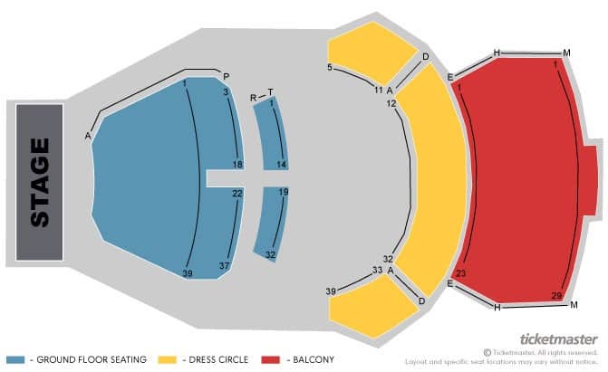 Seating chart – Cork Opera House