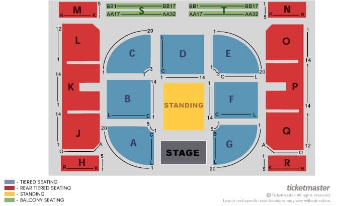 Seating chart – National Stadium