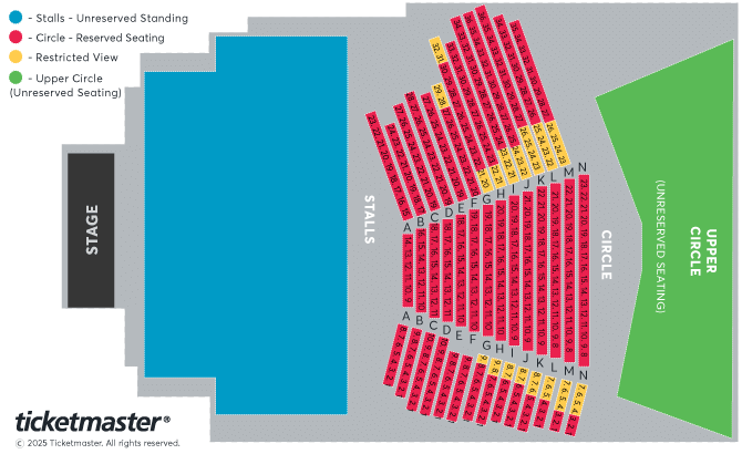 Seating chart – 3Olympia Theatre