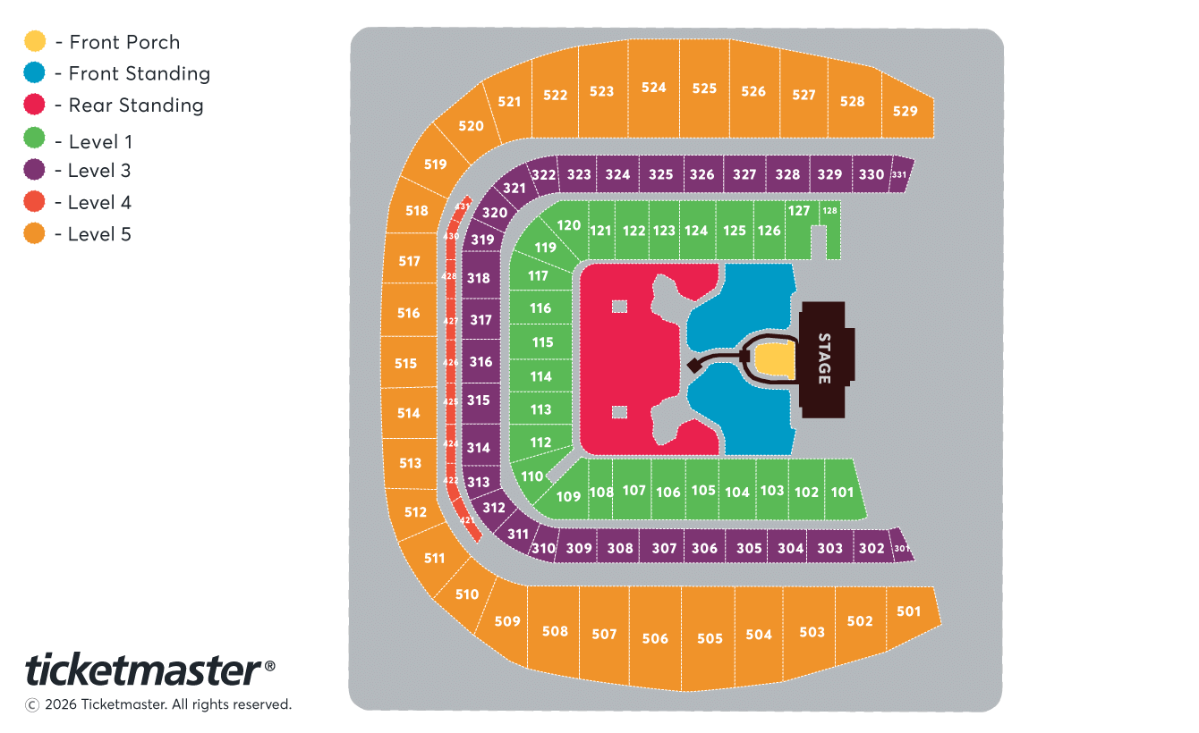 Seating chart – Aviva Stadium