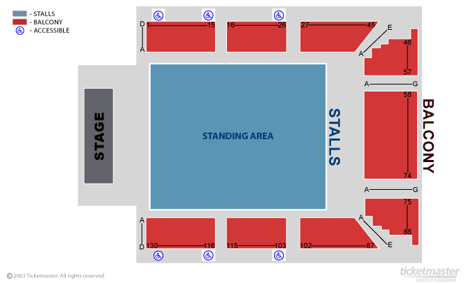 Seating chart – University of Wolverhampton at The Civic Hall
