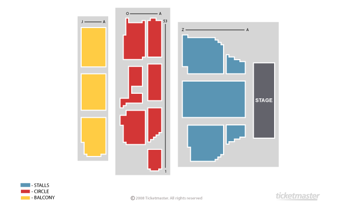 Seating chart – New Theatre Oxford