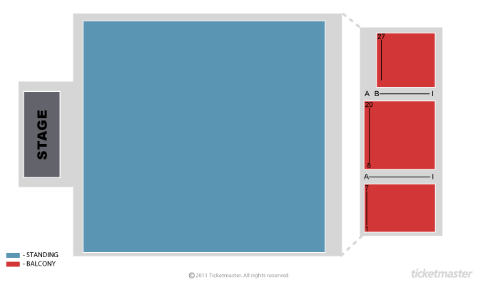 Seating chart – O2 Guildhall Southampton