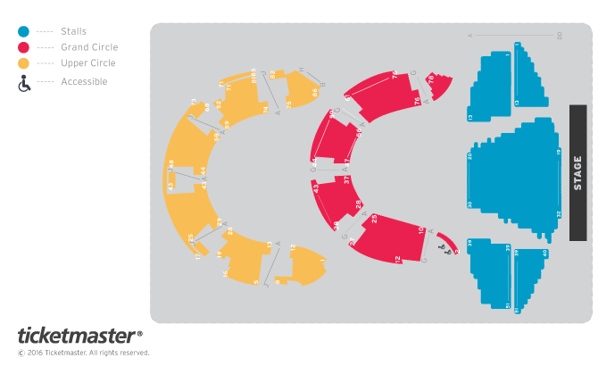 Seating chart – Usher Hall