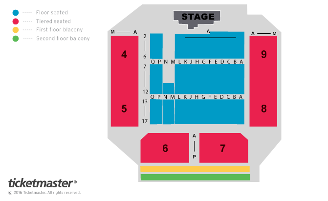 Seating chart – Utilita Arena Cardiff