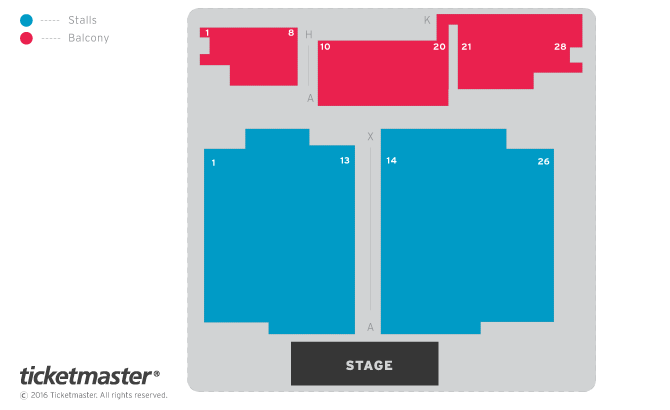 Seating chart – Whitehall Theatre