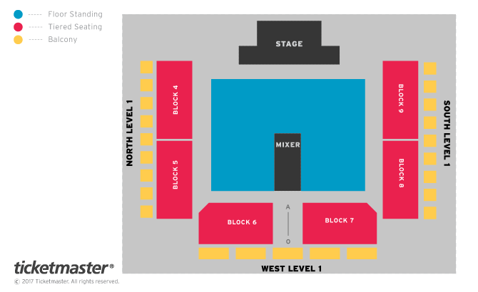 Seating chart – Utilita Arena Cardiff