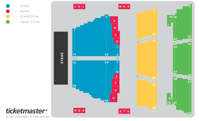 Seating chart – Bristol Hippodrome