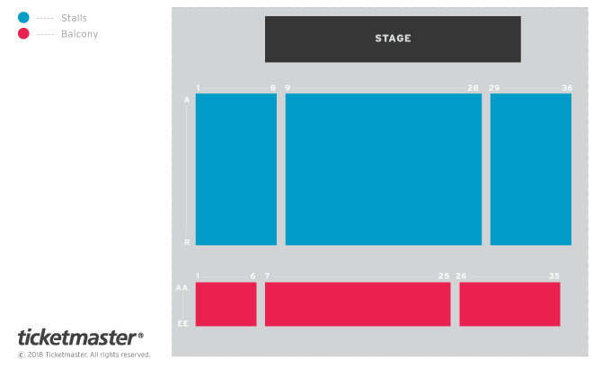 Seating chart – Easterbrook Hall