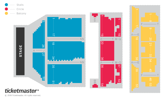 Seating chart – Edinburgh Playhouse