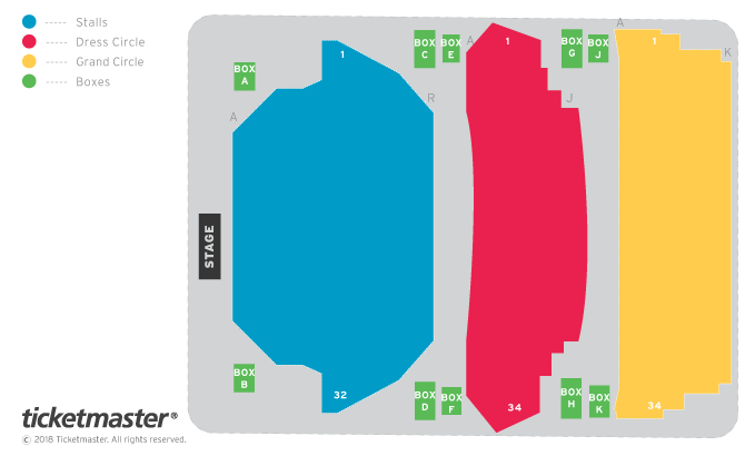 Seating chart – Grand Opera House, York