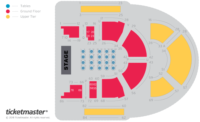 Seating chart – The Queen's Hall