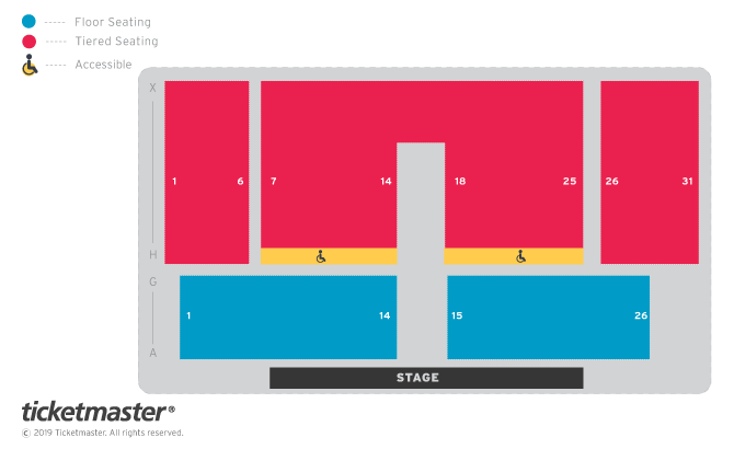 Seating chart – SEC Centre - Lomond Auditorium