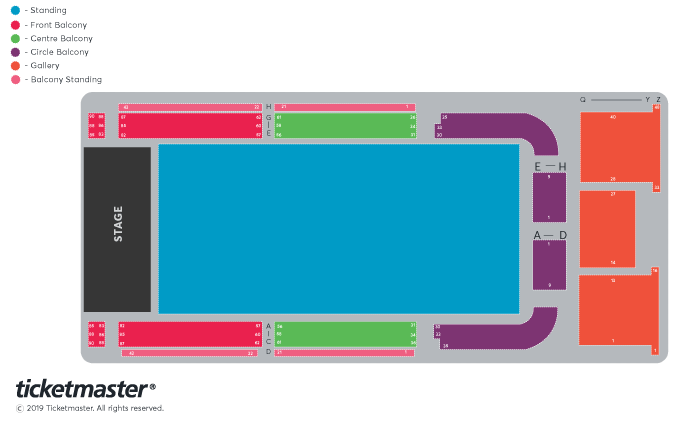 Seating chart – Dundee Caird Hall