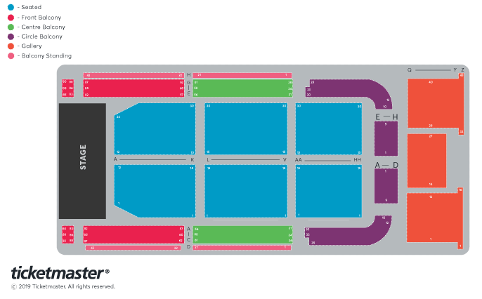 Seating chart – Dundee Caird Hall