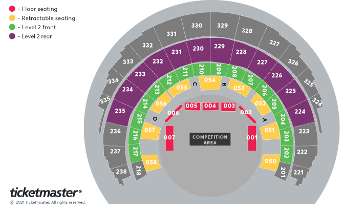 Seating chart – OVO Hydro