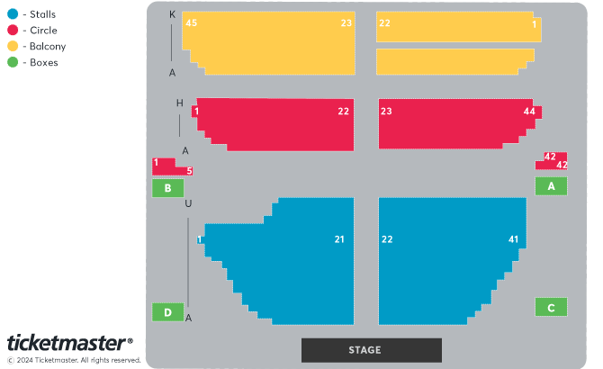 Seating chart – Pavilion Theatre Glasgow