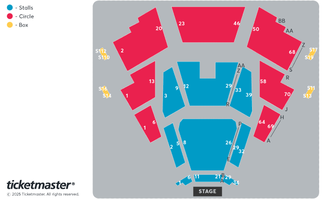 Seating chart – The ICC Birmingham