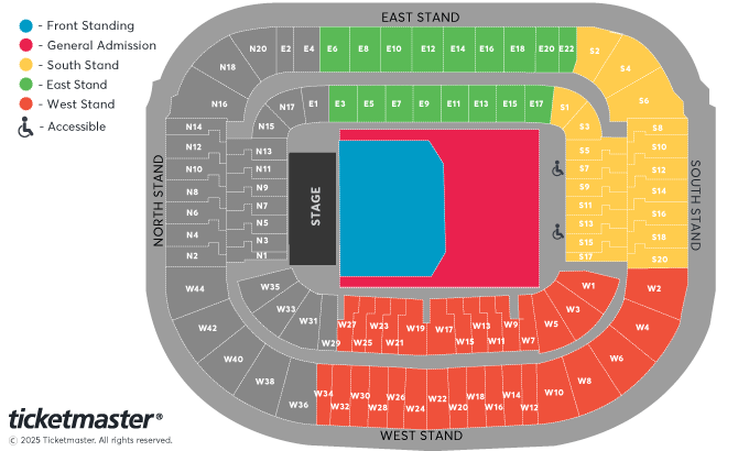 Seating chart – Scottish Gas Murrayfield