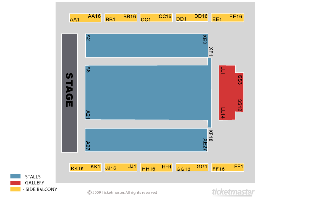 Seating chart – Cheltenham Town Hall