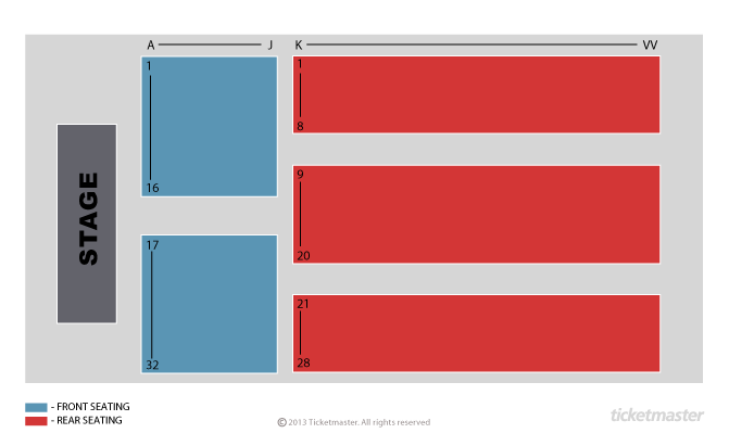 Seating chart – The Cresset