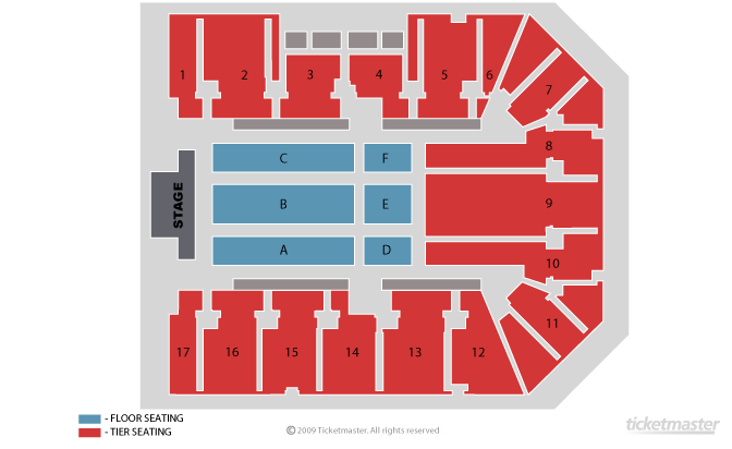 Seating chart – bp pulse LIVE