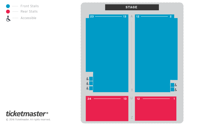 Seating chart – West Cliff Theatre