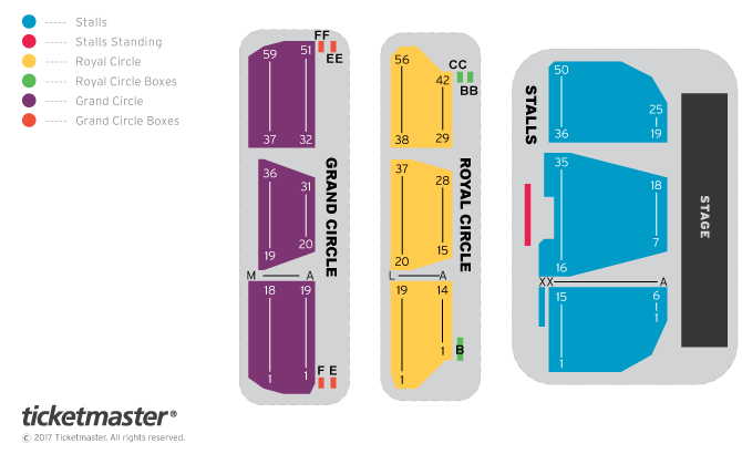 Seating chart – The London Palladium