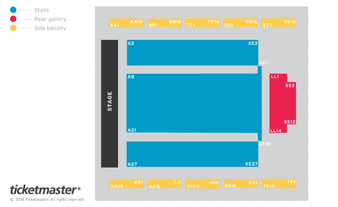 Seating chart – Cheltenham Town Hall